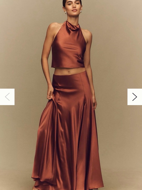 Reformation Dresses & Skirts - Reformation Sera 100% Silk Top and Skirt Set